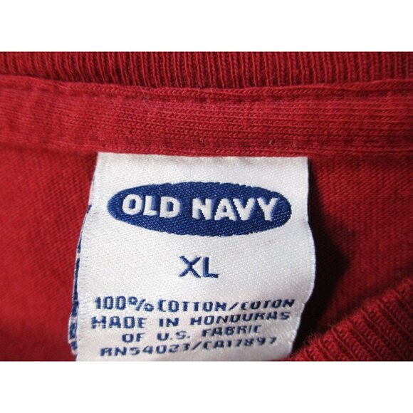 Old Navy Red New York Graphic T-Shirt XL Cotton - Picture 3 of 7